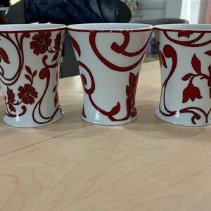 Set of 3 Red Velvet Mugs by Roseanne
